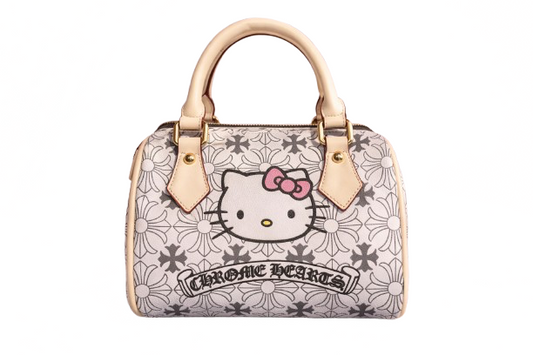 Neutral Kitty Mini Boston Bag + Wallet Set