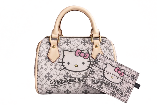 Neutral Kitty Mini Boston Bag + Wallet Set